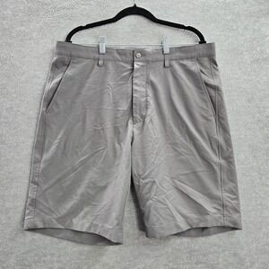 Footjoy‎ Men Shorts W36 Gray FJ Logo Embroidery Golf Embroidered Button 10"